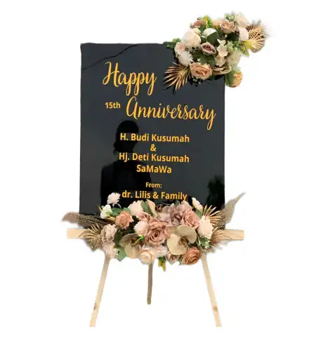 Papan Bunga Akrilik Tetel